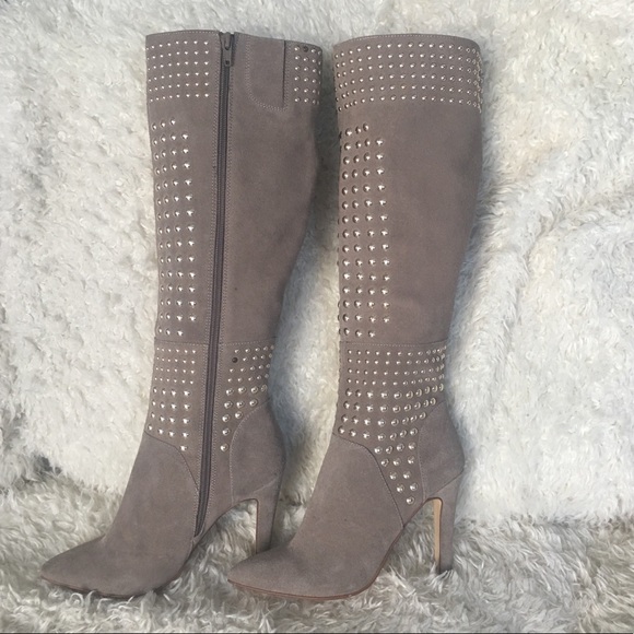 COPY - NEW Suede Fergie Danica Leather Stud Boots - Picture 4 of 8
